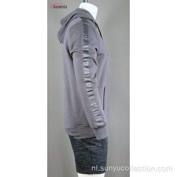 Heren Crew Neck Sweatshirt met lange mouwen met hoodie